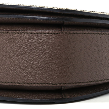 Gucci GG Supreme Monogram Web Small Ophidia Flap Messenger Bag Brown 11 of 12