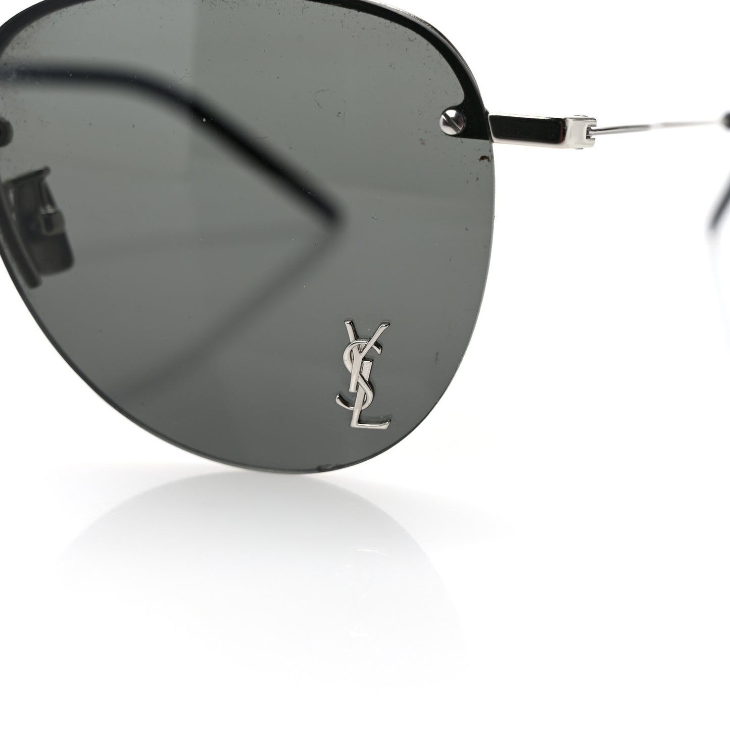Metal Aviator 61mm SL 328 Sunglasses Black