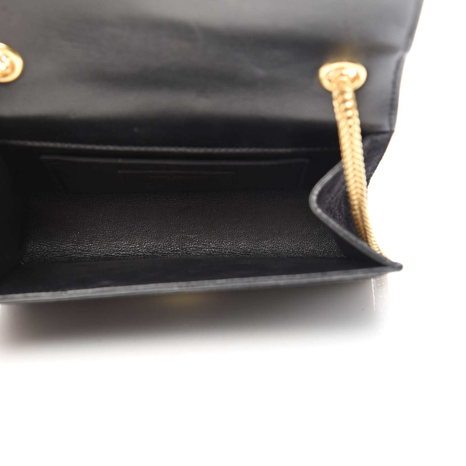 Saint Laurent Suede Small Classic Monogram Kate Tassel Satchel Black 5 of 16
