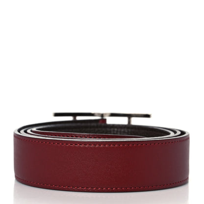 Hermes Box Togo Hapi Belt 105 Rouge H Black 2 of 5