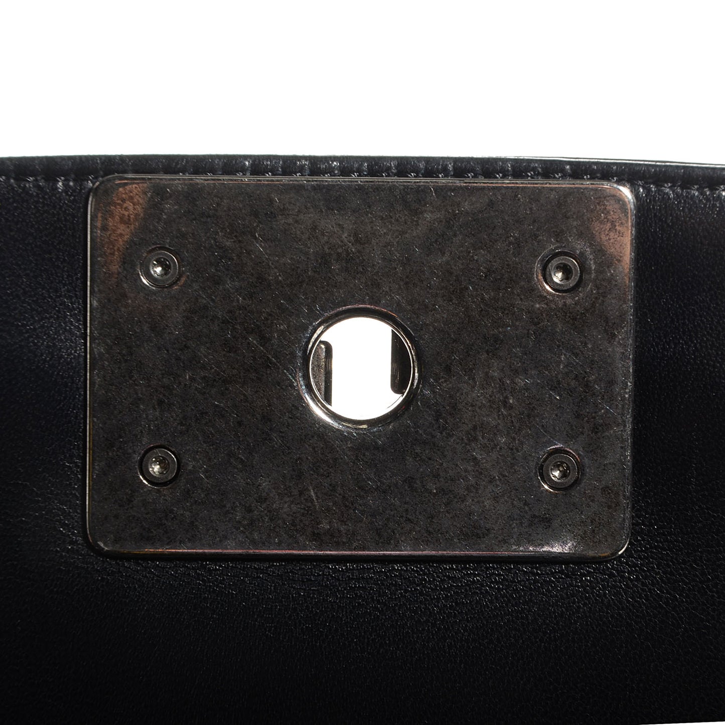 Lambskin Quilted Large Antik Boy Flap Black