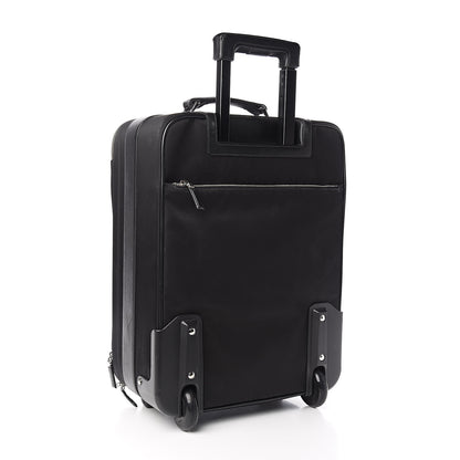 Prada Tessuto Nylon Saffiano Trolley Luggage Black 3 of 11