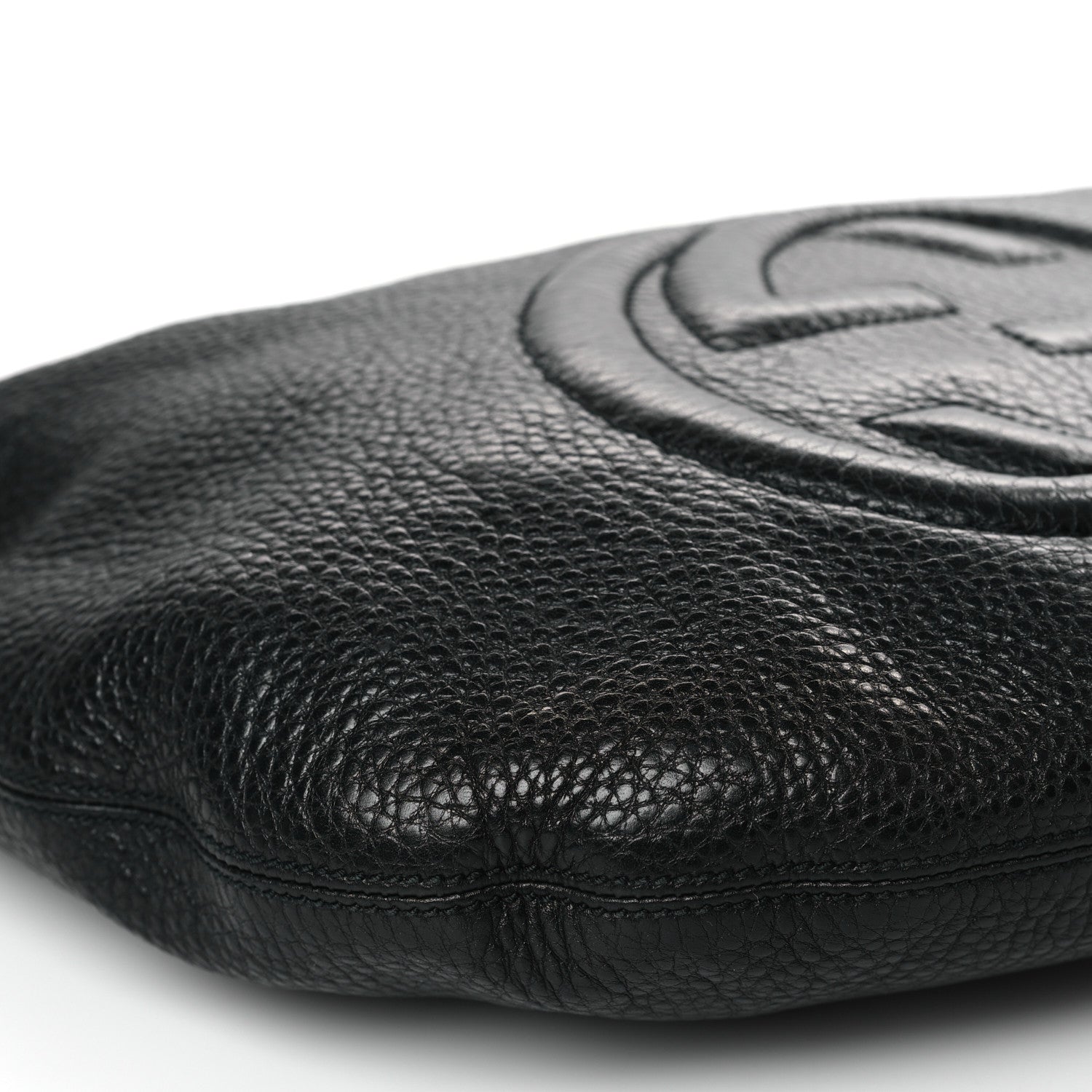 Gucci Pebbled Calfskin Medium Soho Hobo Black 8 of 11