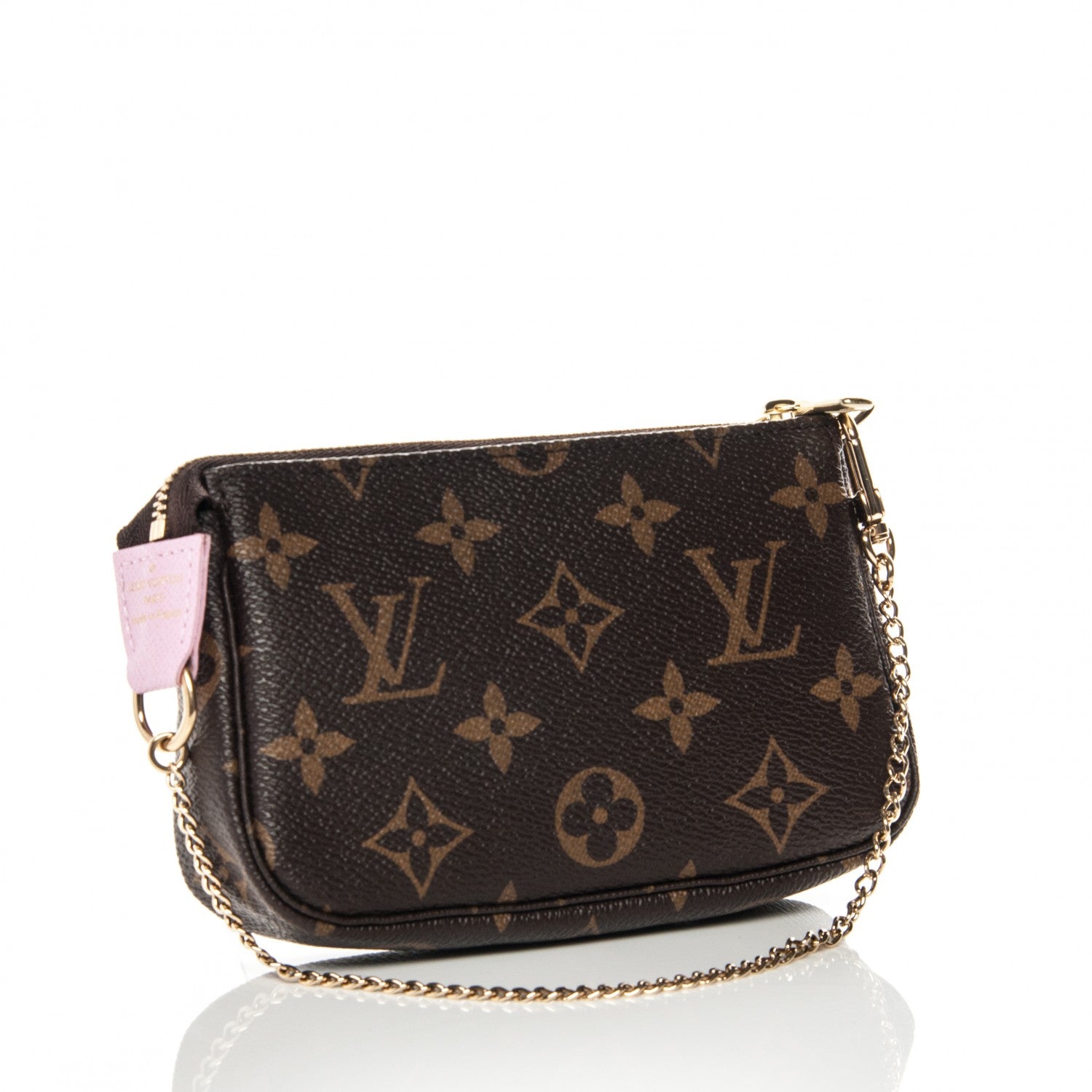 Louis Vuitton Monogram 2016 Christmas Animation Mini Pochette Accessories Rose Ballerine 3 of 7