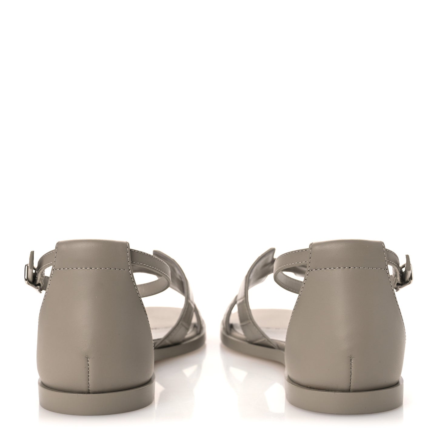 Matte Alligator Santorini Sandals 37 Beige Nomade