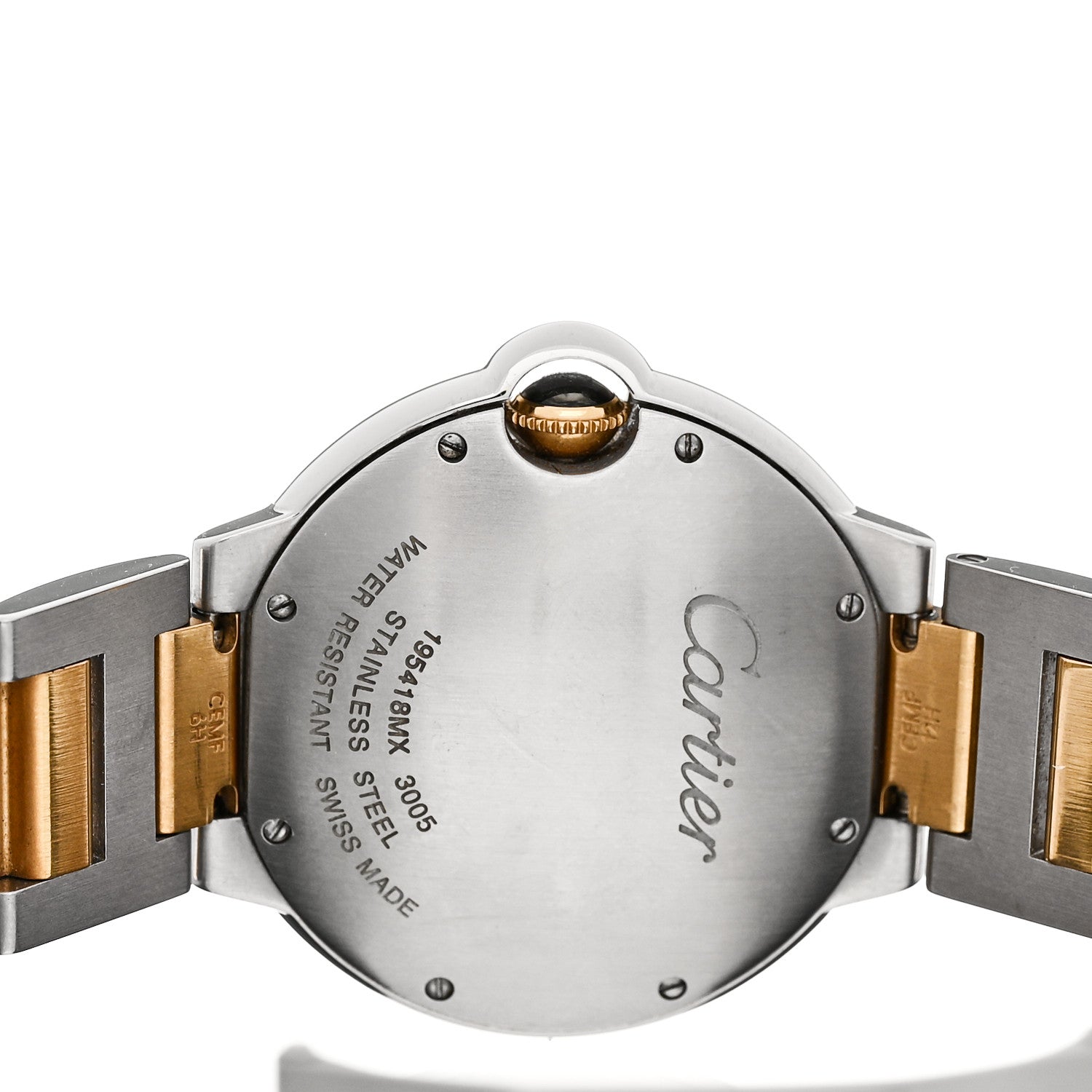Cartier Stainless Steel 18K Yellow Gold 36mm Ballon Bleu De Cartier Quartz Watch 4 of 4