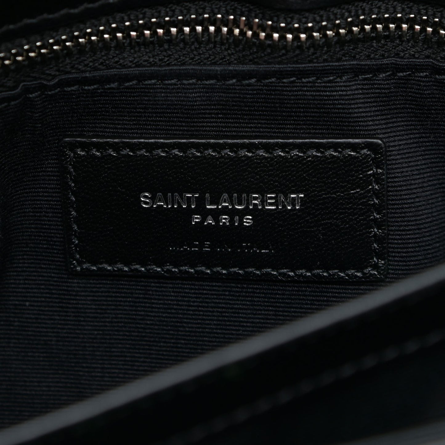 Calfskin Y Quilted Monogram Toy Loulou Crossbody Bag Black