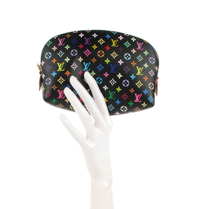 Louis Vuitton Monogram Multicolor Cosmetic Pouch Black Grenade 2 of 7