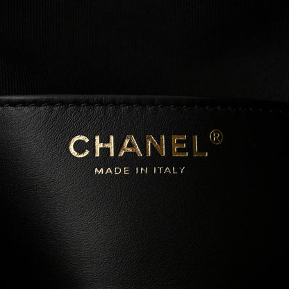 Chanel Shiny Calfskin Quilted Small Chanel 25 Handbag Black 7 of 11