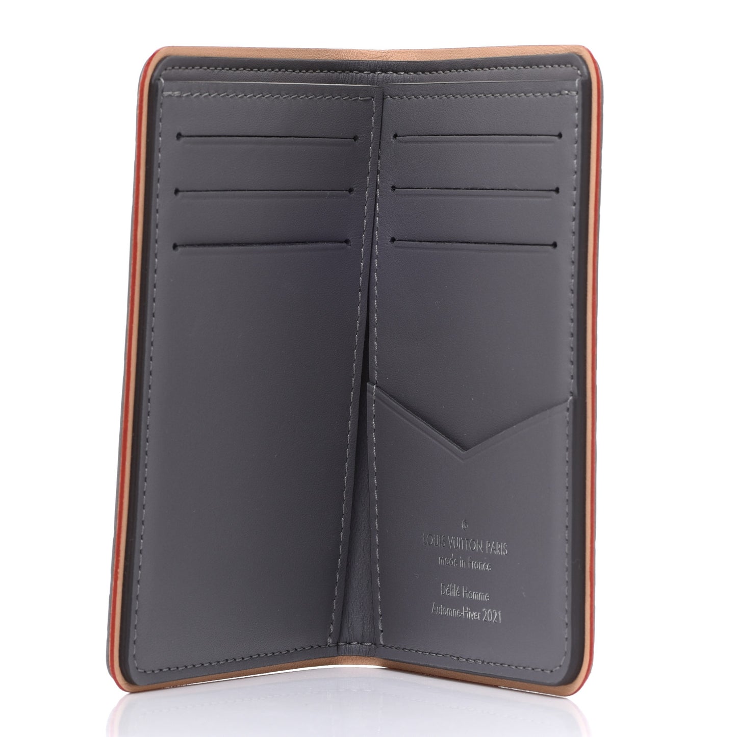 Monogram Mirror Slender Pocket Organizer