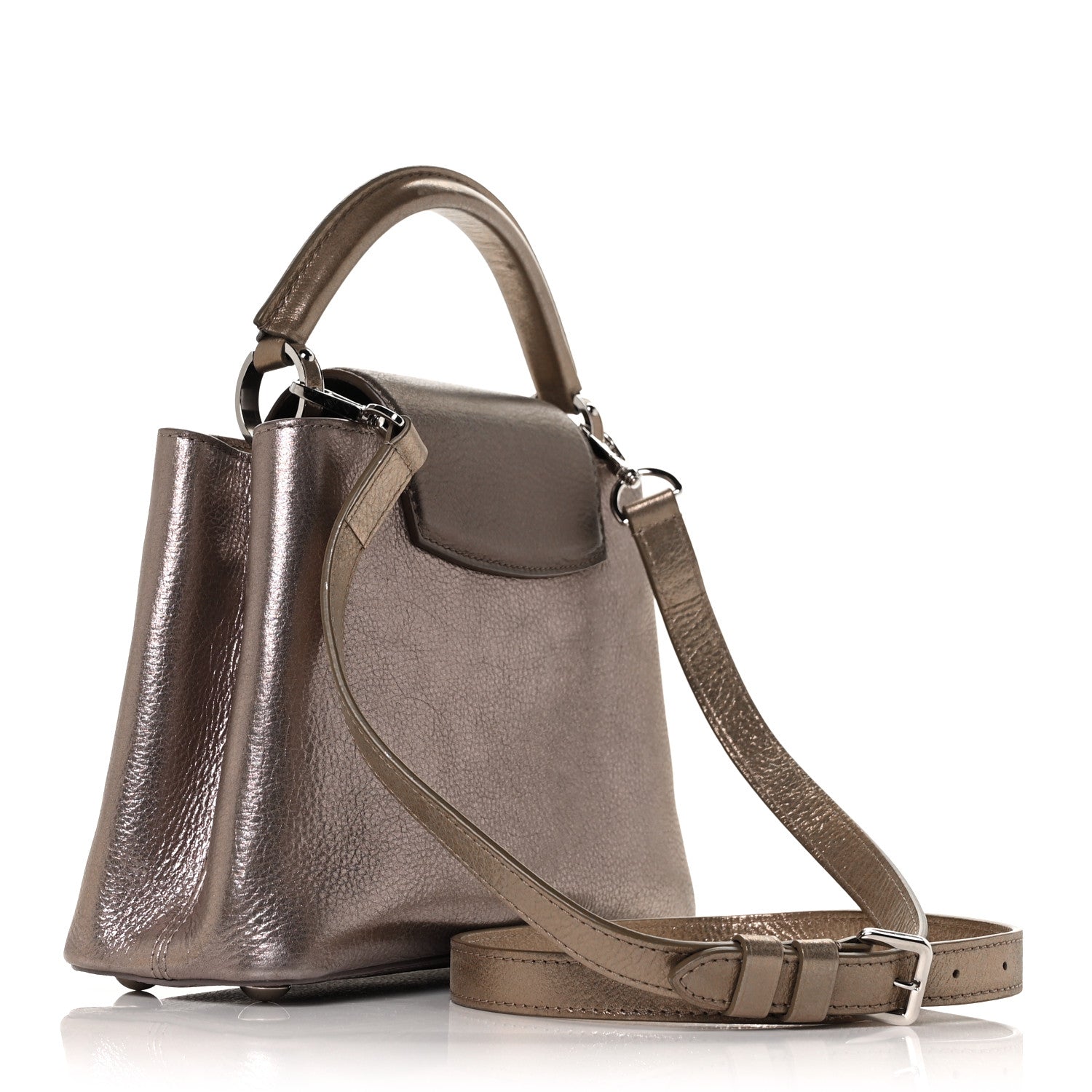 Louis Vuitton Metallic Taurillon Capucines Multicolor 2 of 7