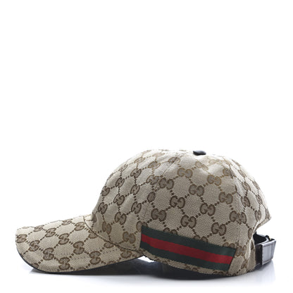 Gucci Monogram Web Baseball Hat XL Beige Cocoa 1 of 10