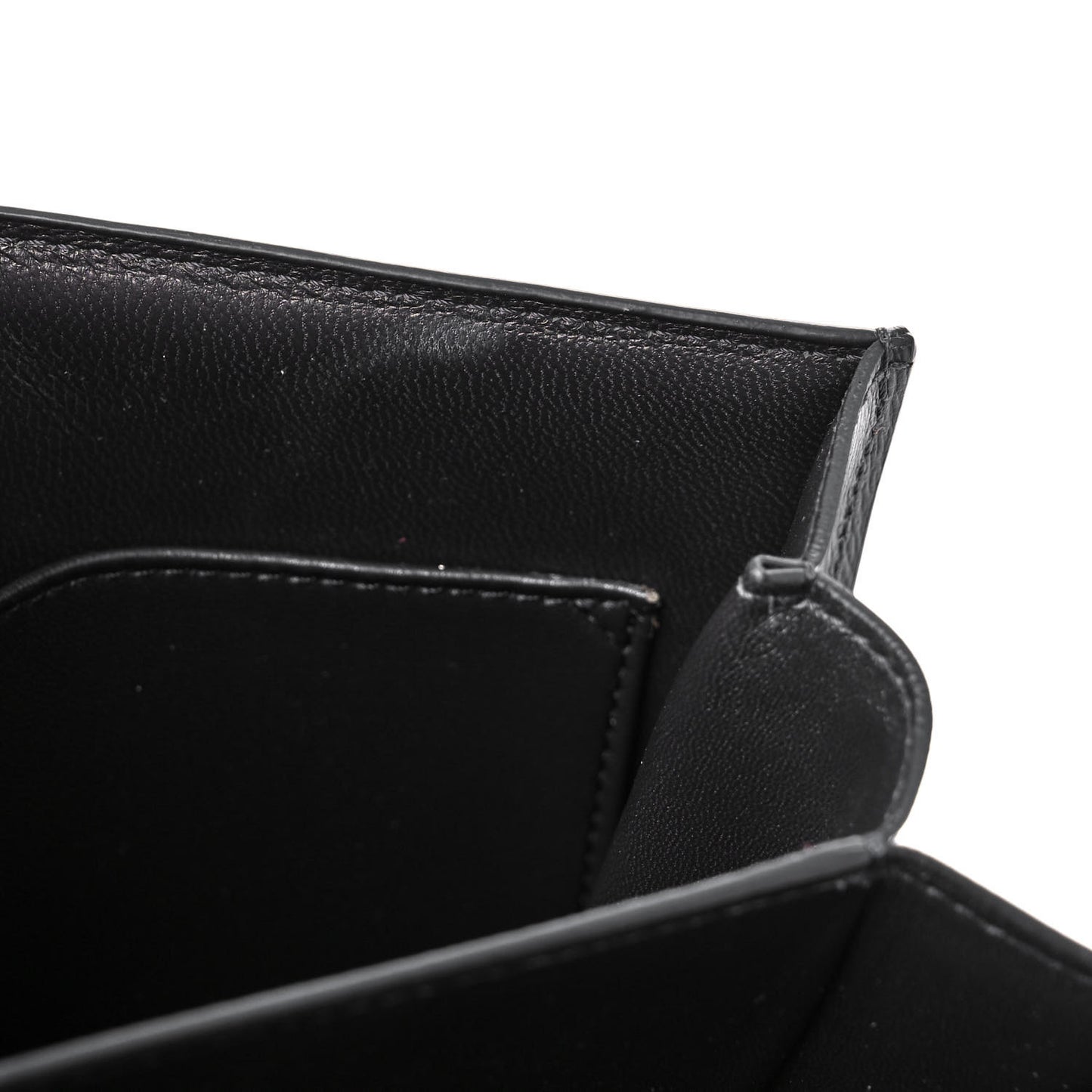 Liege Calfskin Medium Classic Box Flap Bag Black