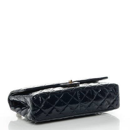 Chanel Distressed Patent Quilted 2.55 Reissue 226 Flap Navy 4 of 7