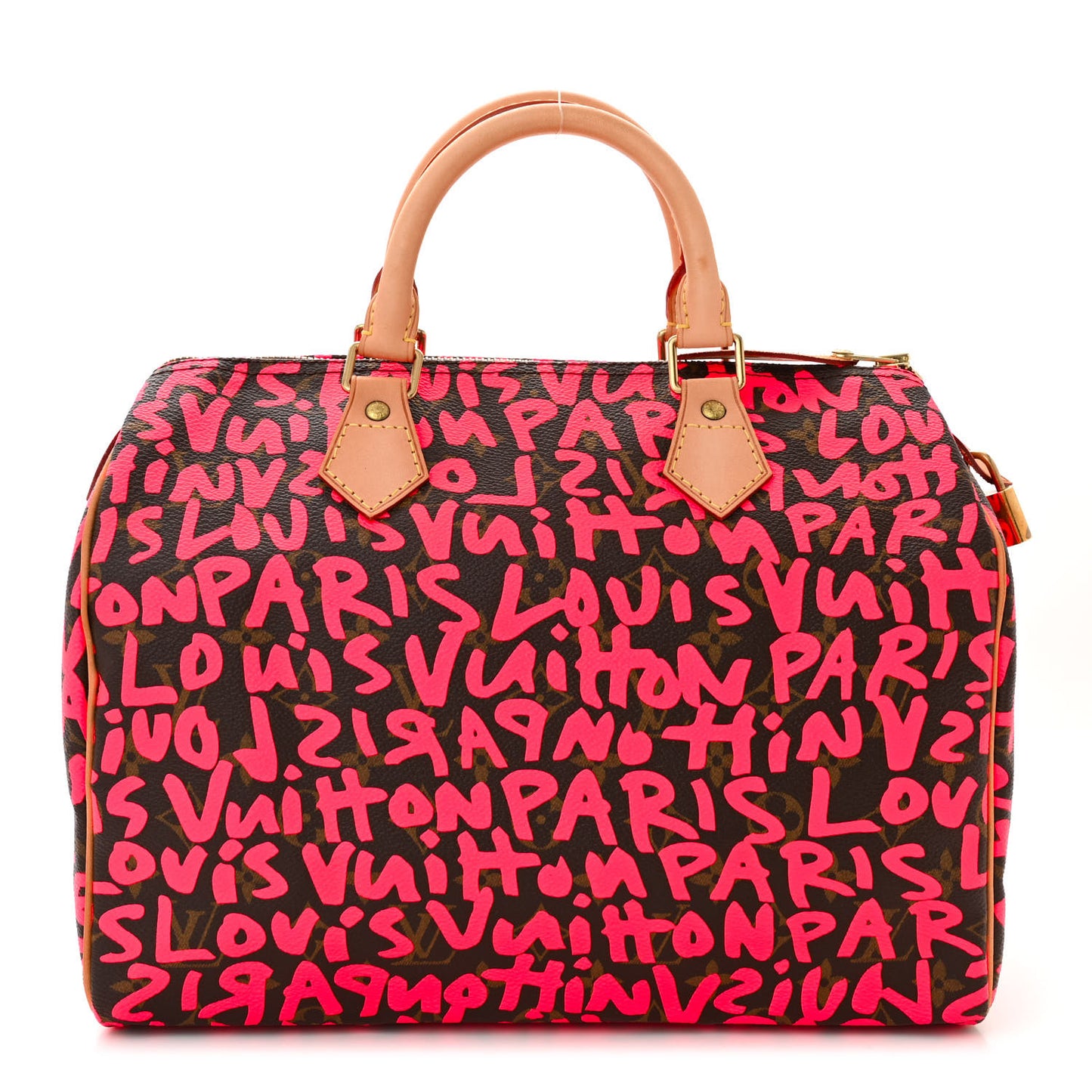 Monogram Graffiti Speedy 30 Fuchsia