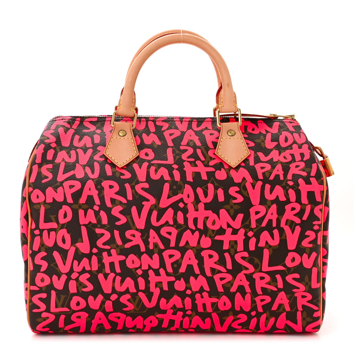 Louis Vuitton Monogram Graffiti Speedy 30 Fuchsia 1 of 10