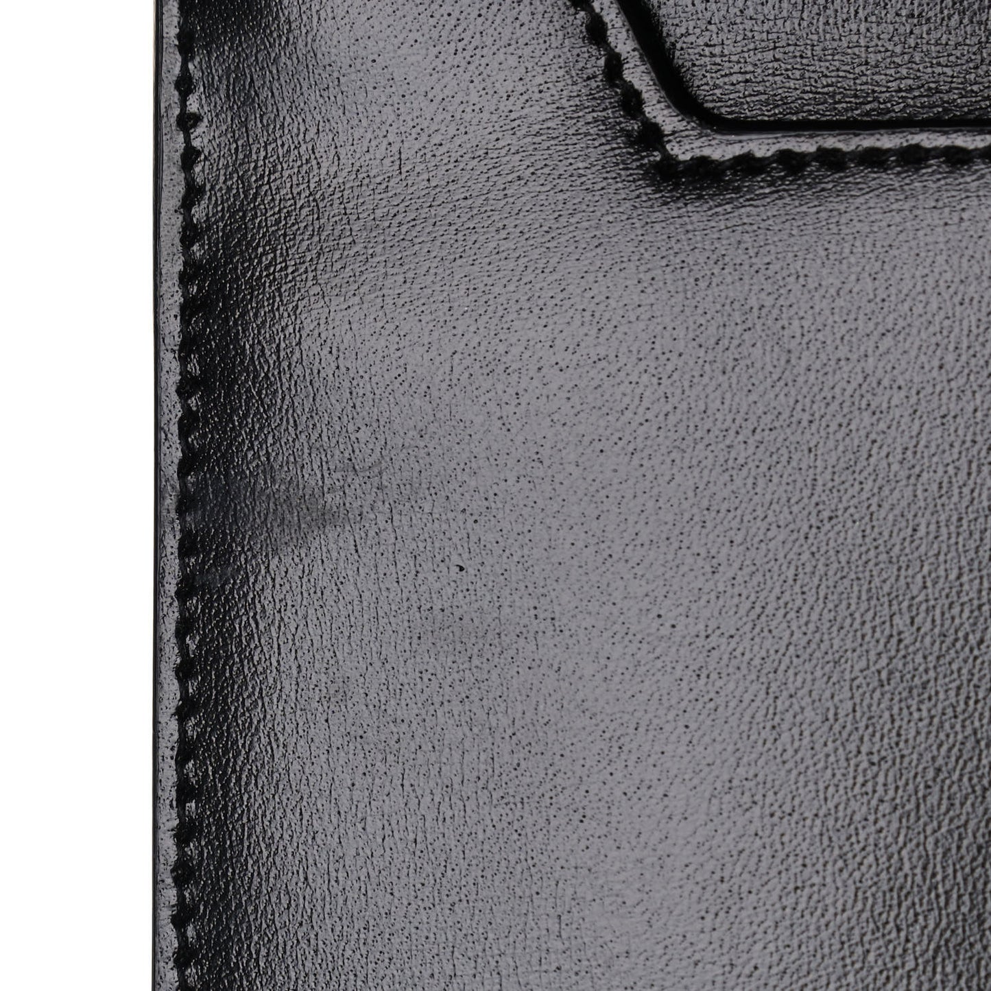 Smooth Shiny Calfskin Monogram Uptown Pouch Black