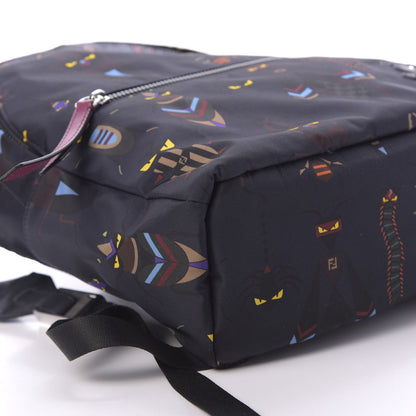 Fendi Nylon Super Bugs Backpack Navy 5 of 9