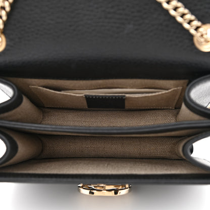 Gucci Dollar Calfskin Small Interlocking G Shoulder Bag Black 5 of 10