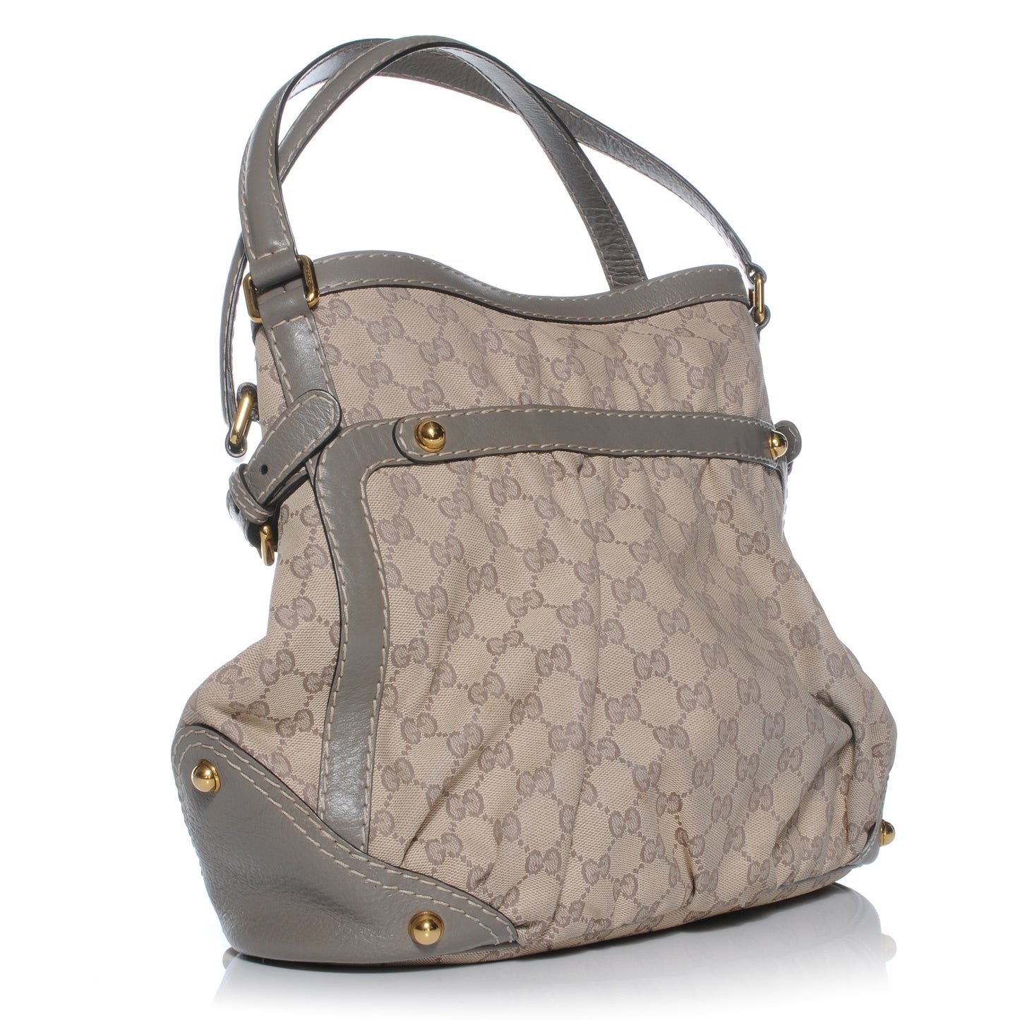 Monogram Medium Jockey Tote Grey