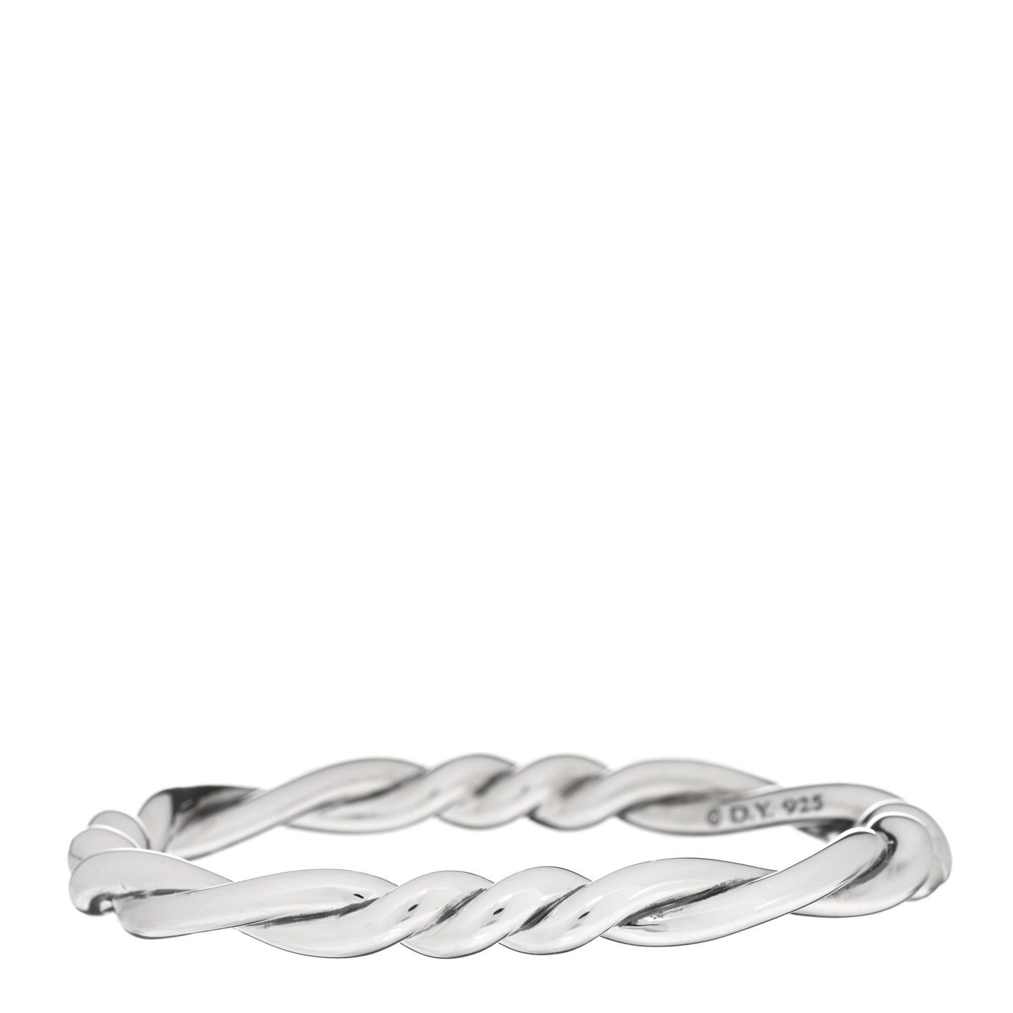 Sterling Silver Continuance Center Twist Bracelet