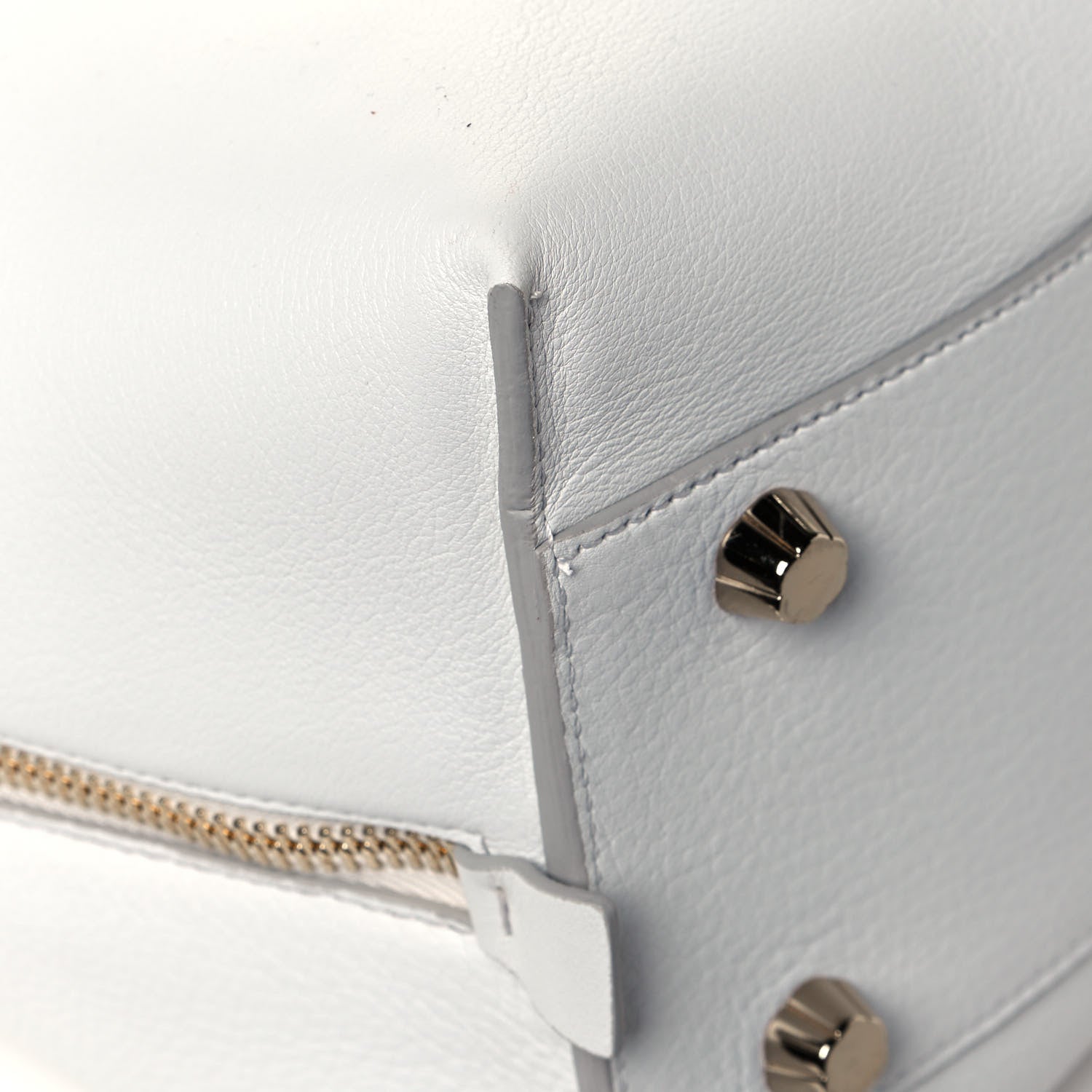 Salvatore Ferragamo Calfskin Large Jet Set Shopper Tote White 9 of 11