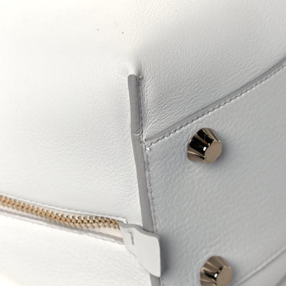 Salvatore Ferragamo Calfskin Large Jet Set Shopper Tote White 9 of 11