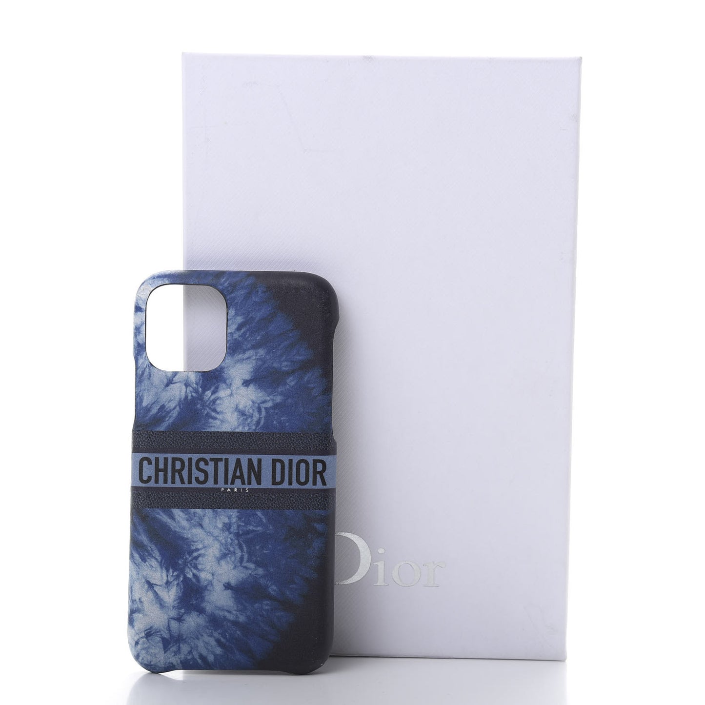 Calfskin Tie Lady Dior iPhone 11 Pro Case Blue Multicolor