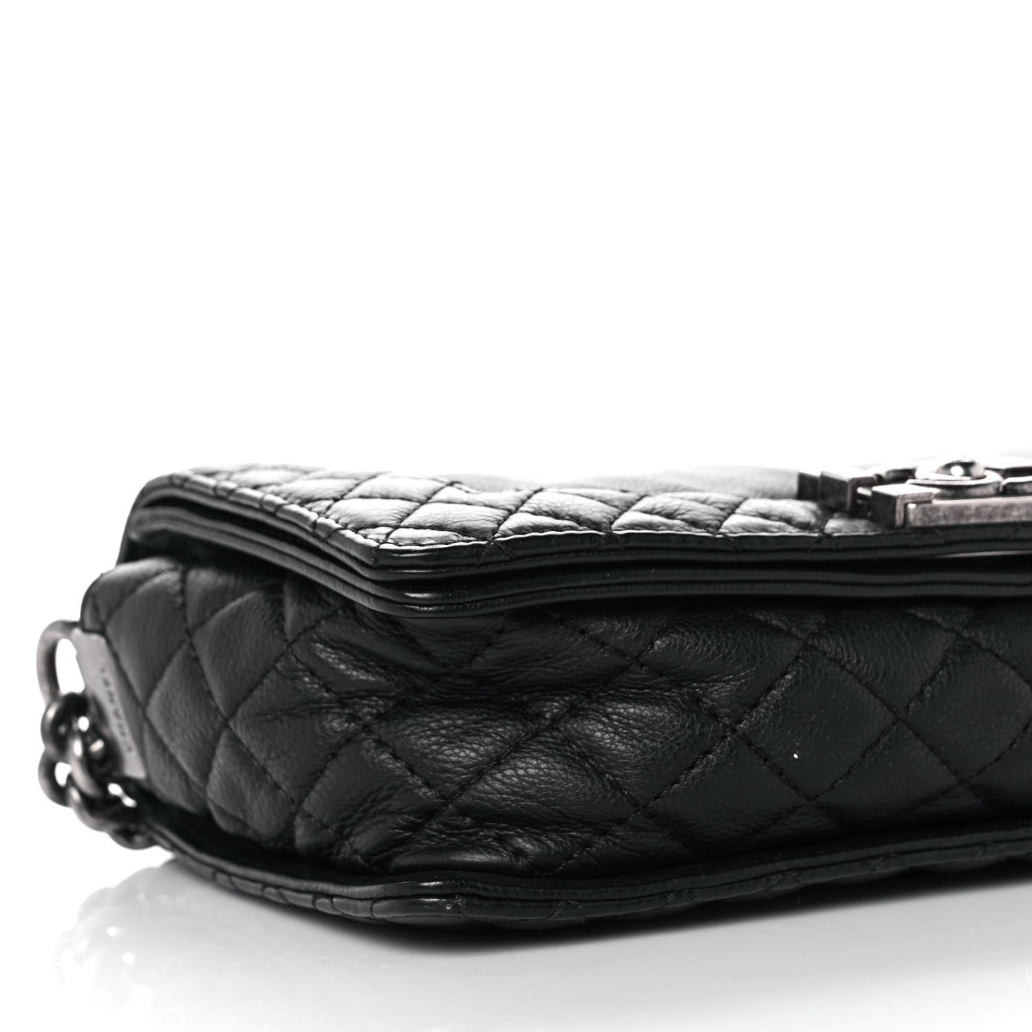 Chanel Calfskin Medium Boy Reverso Flap Black 7 of 8