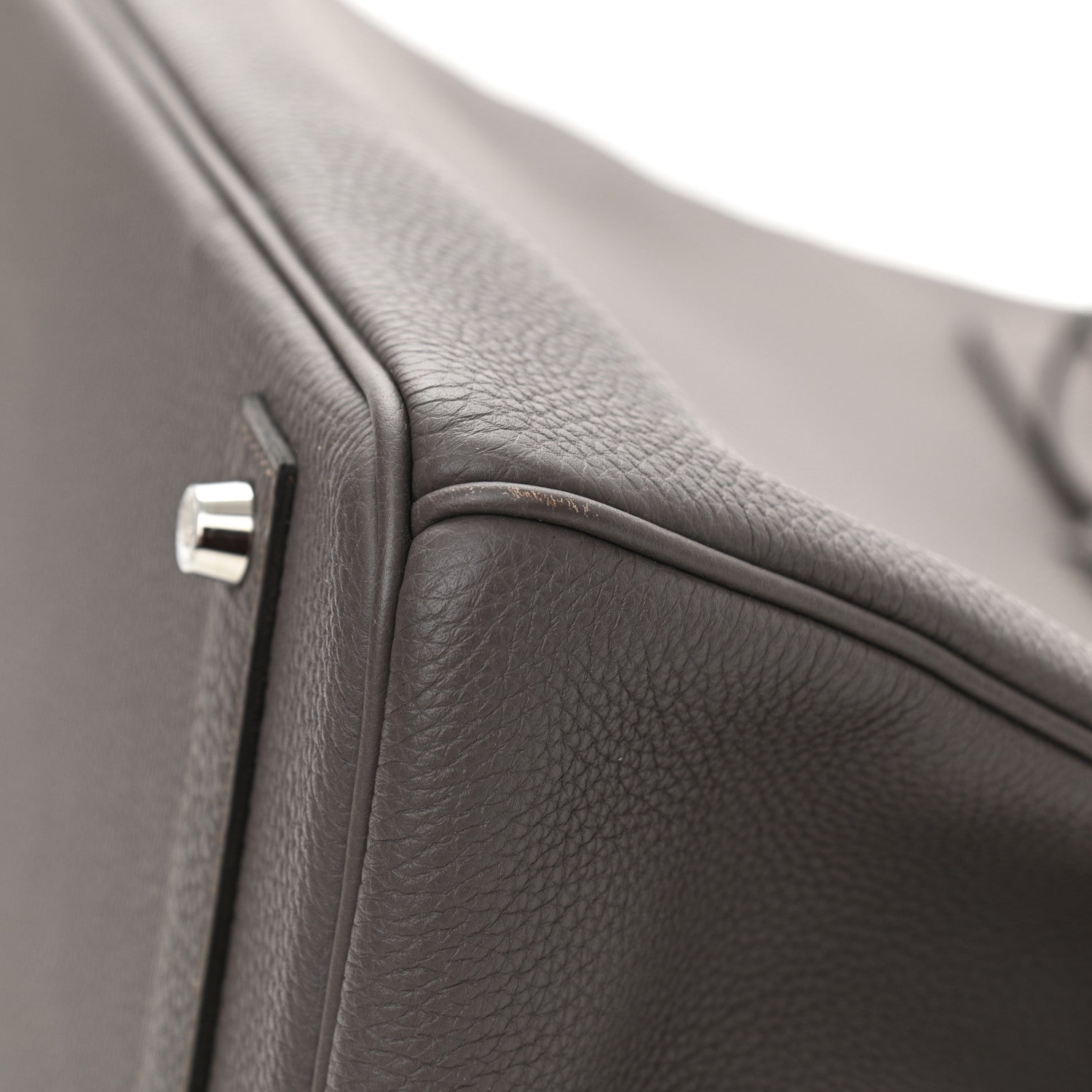 Hermes Togo Birkin 40 Etain 17 of 18