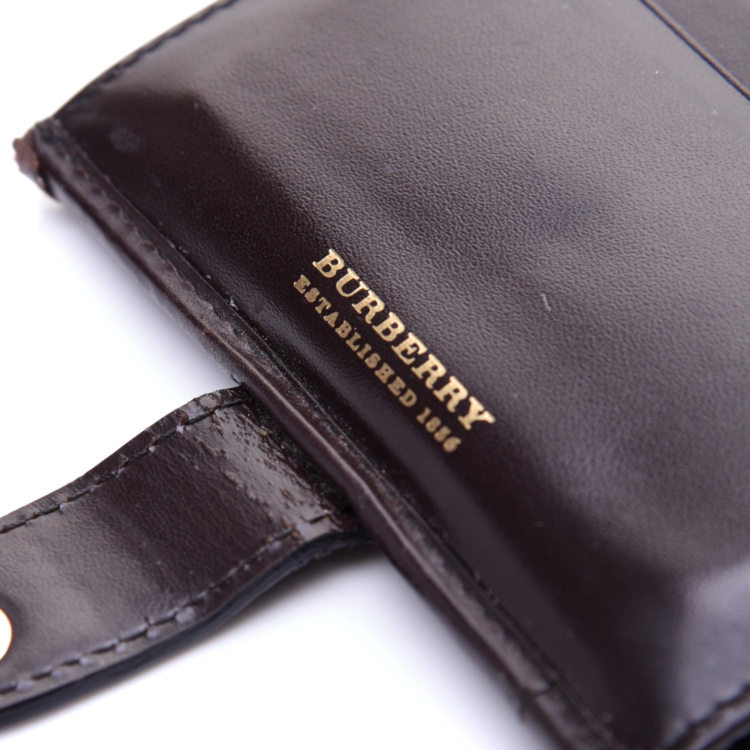 Burberry Haymarket Check Wallet Brown 10 of 12