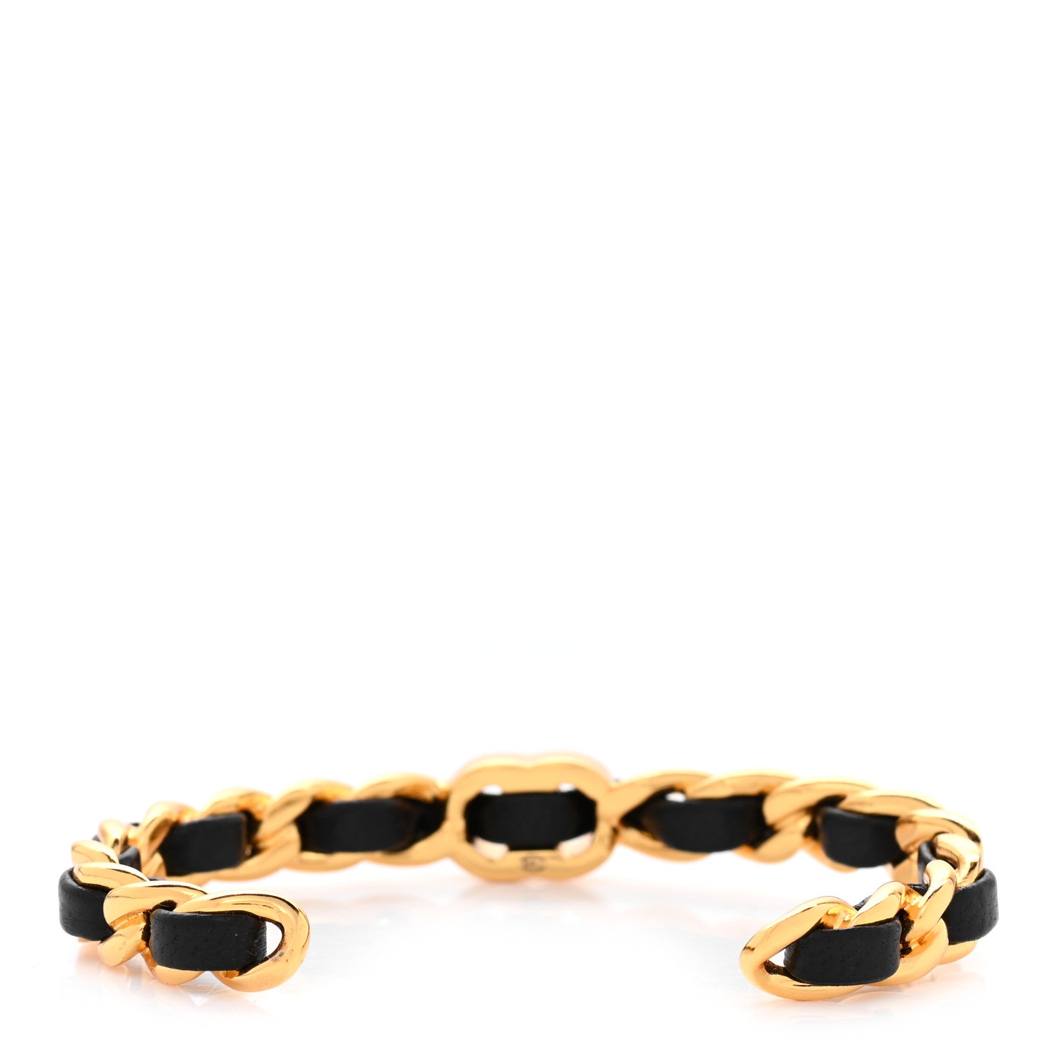Chanel Lambskin CC Turnlock Chain Bracelet Black 3 of 4