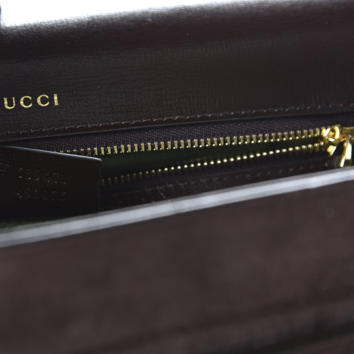 Gucci Suede Medium Torchon GG Ring Shoulder Bag Reflex Brown 9 of 10