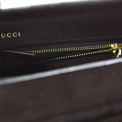 Gucci Suede Medium Torchon GG Ring Shoulder Bag Reflex Brown 9 of 10