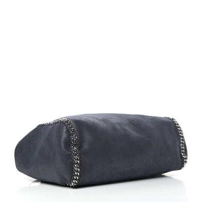 Stella McCartney Shaggy Deer Falabella Reversible Tote Navy Camel 5 of 10