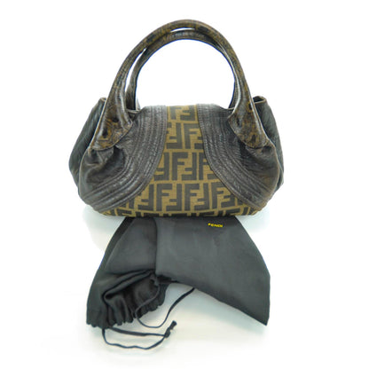 Fendi Zucca Nappa Nuvolata Vitello Tortuga Small Spy Tobacco Moro 4 of 12