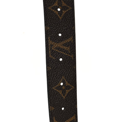 Louis Vuitton Calfskin Monogram 30mm LV Initiales Reversible Belt 80 32 Black 4 of 6