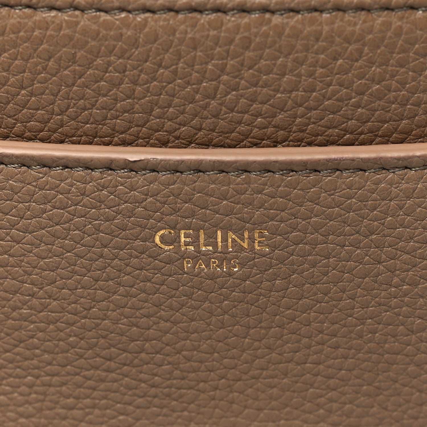 Celine Grained Calfskin Small 16 Top Handle Bag Beige 6 of 12