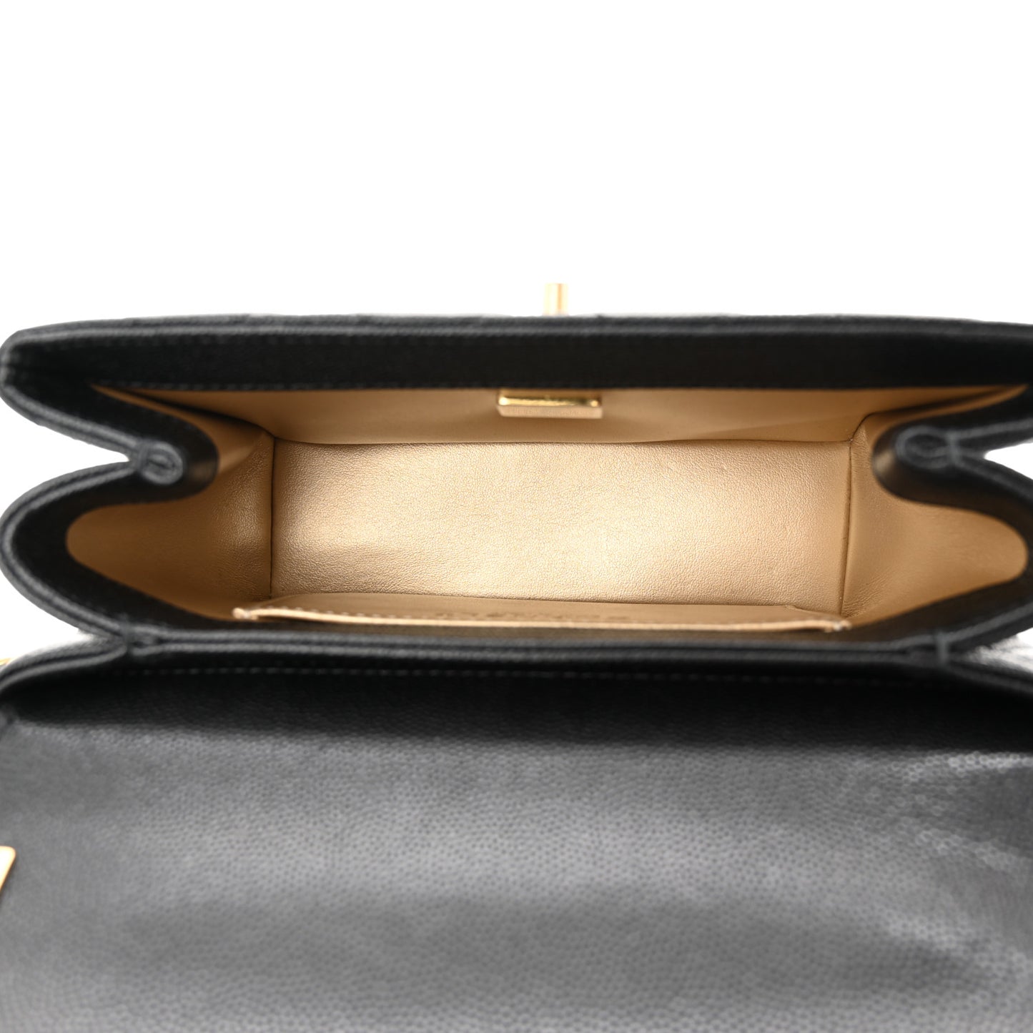 Caviar Quilted Small Carry Me Top Handle Flap Black