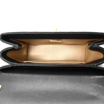 Chanel Caviar Quilted Small Carry Me Top Handle Flap Black 5 of 10