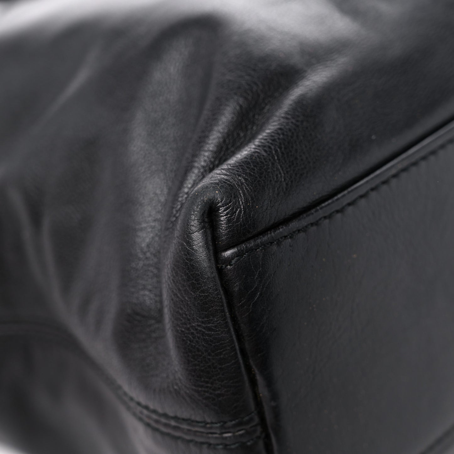 Calfskin CC Shoulder Bag Black