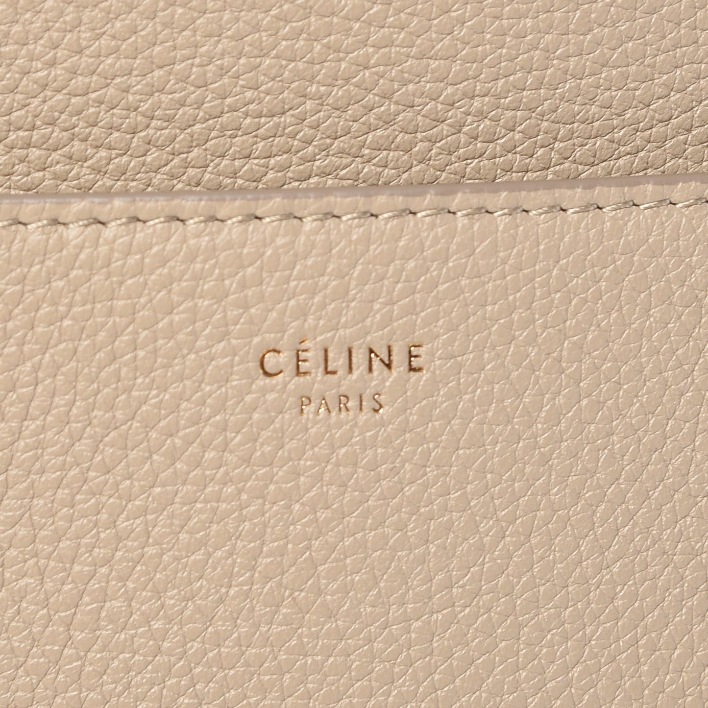 Soft Grained Calfskin Sangle Bucket Bag Dune