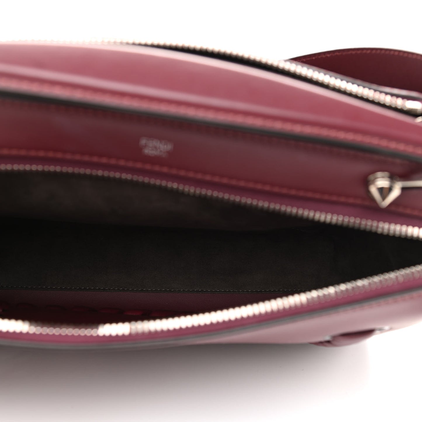 Vitello Baltico Dolce Shiny Nappa Lace Up DotCom Satchel Bordeaux