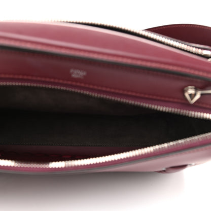 Fendi Vitello Baltico Dolce Shiny Nappa Lace Up DotCom Satchel Bordeaux 6 of 11