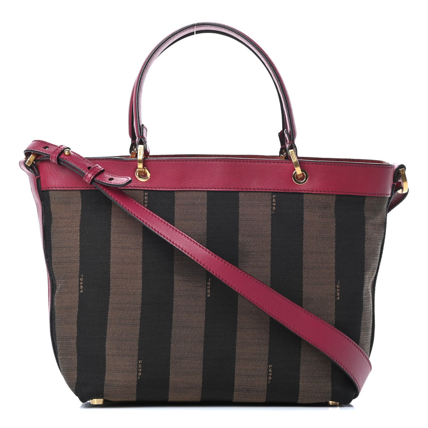 Pequin Vitello Small Shoulder Tote Tobacco Amarena