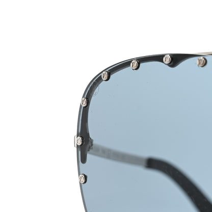 Louis Vuitton Metal The Party Shield Sunglasses Z1056W Black 7 of 8