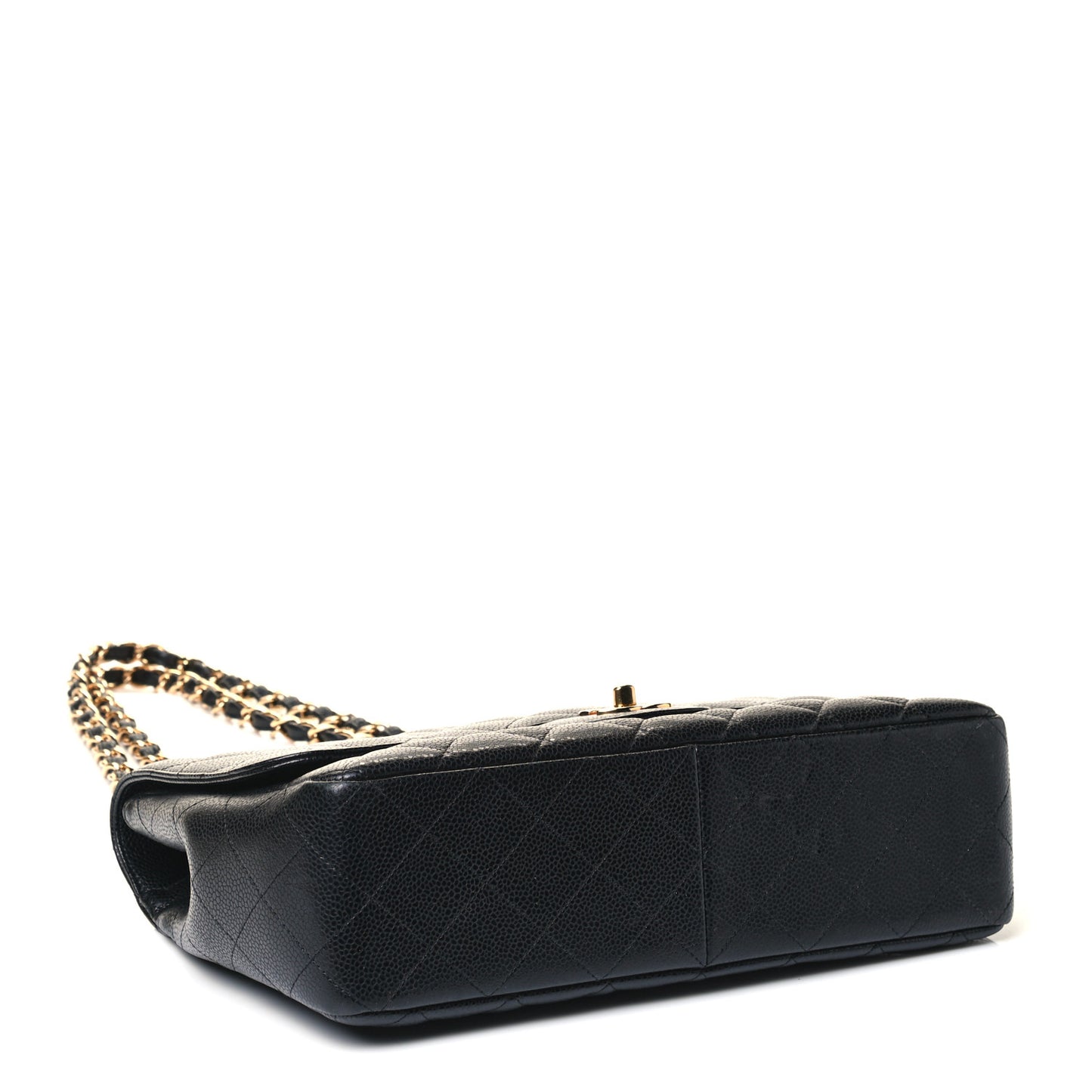 Caviar Quilted Jumbo Single Flap Black