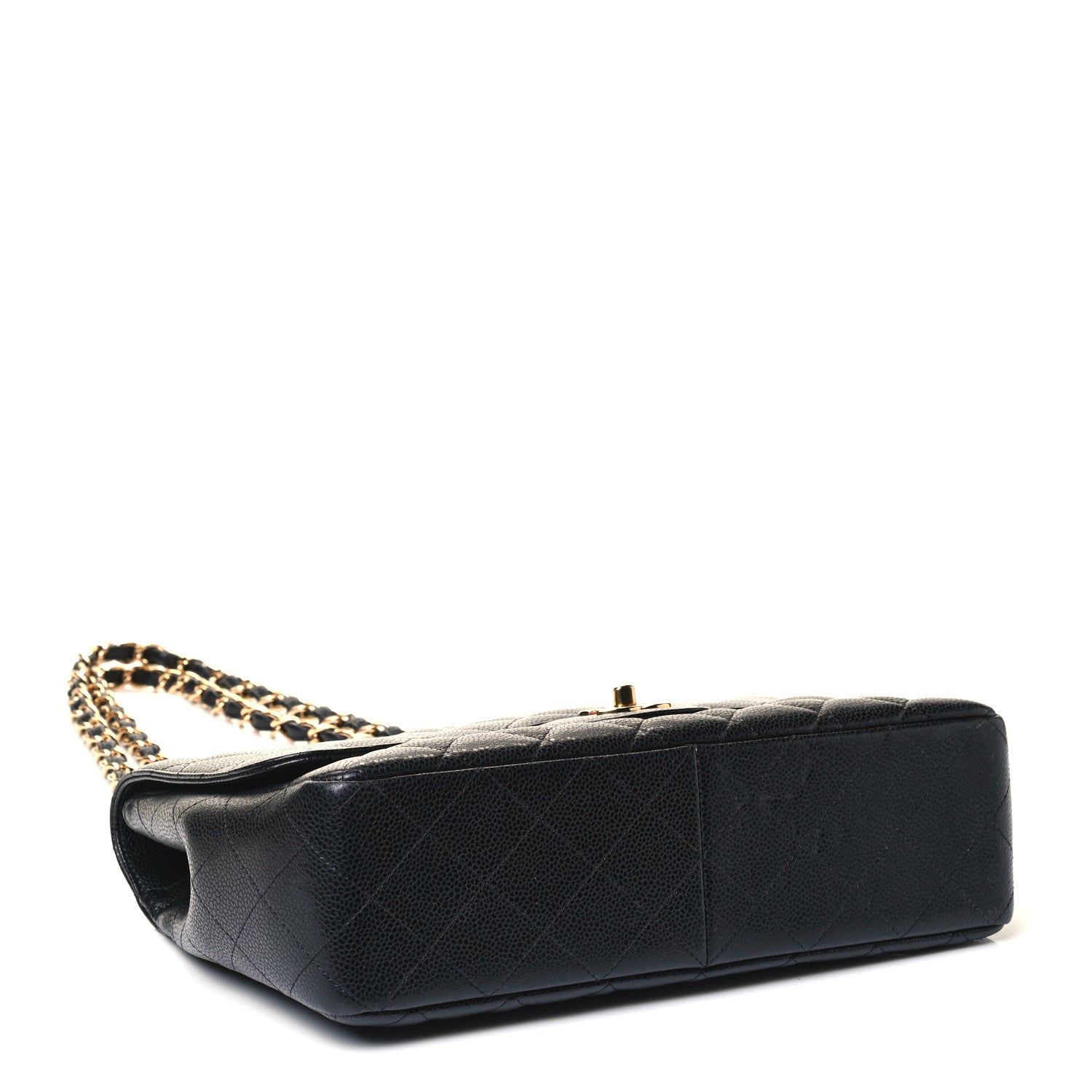 Chanel Caviar Quilted Jumbo Single Flap Black 3 of 4