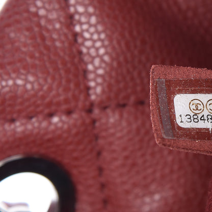 Chanel Caviar Quilted Large Timeless CC Soft Tote Dark Red 7 of 12