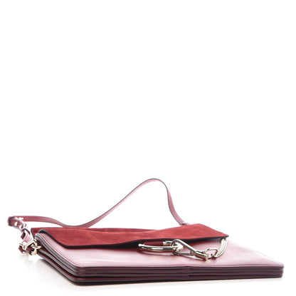 Chloe Calfskin Suede Medium Faye Shoulder Bag Plum Purple 4 of 10